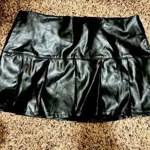 Tripp nyc Skirts Tripp Nyc Medium Black Vinyl Mini Skirt